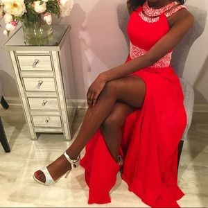 Sherri Hill Red Prom Dress